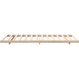 vidaXL Krevet s daskama Smeđa 100 x 200 cm Masivna borovina | shoptok.hr
