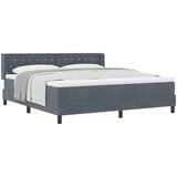 Krevet s opruga kutije Tamno siva 200 x 180 cm Baršun | Eponuda.com
