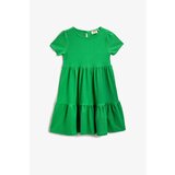 Koton Girl's Basic Ruffle Short Sleeve Dress 2skg80015ak Cene