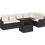  Set sofe s jastukom 7 pcs Crna Poli ratan | shoptok.hr