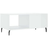  Stolić za kavu sjajni bijeli 90 x 50 x 40 cm konstruirano drvo | shoptok.hr
