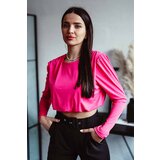 Beloved Margo crop majica fuksija u