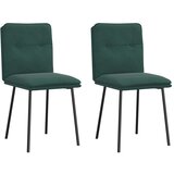 Maison Chic Jedilni stoli - Vzorci stoli 2 kosa temno zelen žamet A66, (22031904) | Shoptok.si