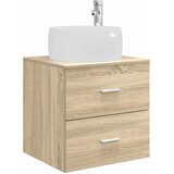 vidaXL Umivalnik s pritrditev na steno Sonoma hrast, (5000245838) | Shoptok.si