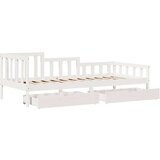 vidaXL Dnevna postelja s predali 90x190 cm trdna borovina, (21303636) | Shoptok.si