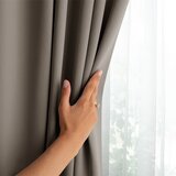 Restilo BLACKOUT curtain, beige, plain, classic, tieback, classic style, multifunctional tape, heavyweight blackout fabric, 140 x 260 cm | shoptok.hr