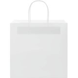  Papirnate vrećice 250 kom s ručkama bijele 26x17x25 cm | shoptok.hr