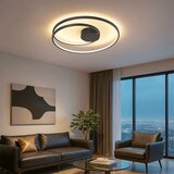  Brilagi- LED prigušiva stropna svetiljka TWISTER LED/75W/230V Ø 70 cm crna +daljinski upravljač | Eponuda.com