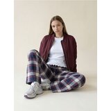 Sinsay Pamučne wide leg hlače na karirani uzorak | shoptok.hr