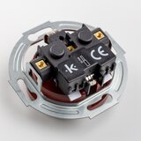  Kliklap - Dvostruka retro utičnica za domaćinstvo sa okvirom SCHUKO 230V, braon | Eponuda.com