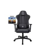 AROZZI gaming stol Torretta mehka tkanina - temno siv + podlaga za miško | Shoptok.si