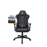 AROZZI gaming stol Torretta mehka tkanina - temno siv + podlaga za miško