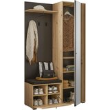CARRYHOME PREDSOBA črna, hrast artisan | Shoptok.si