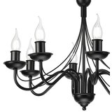  Luster na lancu ANTON 8xE14/60W/230V crna | Eponuda.com