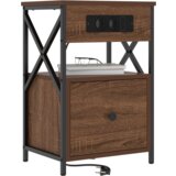  Noćni Ormari s ladicama 2 pcs Smeđi hrast 40 x 31 x 60 cm | shoptok.hr