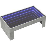  Stolić s beskonačnim LED siva boja betona 90x50x30 cm | shoptok.hr