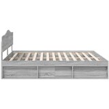  Okvir za krevet s uzglavljem Siva Sonoma 200 x 200 cm | shoptok.hr