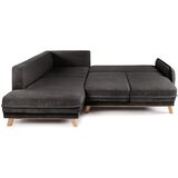 Bonami Selection Siva sklopiva kutna garnitura od samta (s lijevim kutom) Tori – | shoptok.hr