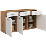 Mömax komoda auris, bela, barva hrasta | Shoptok.si