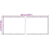 Balkonski zaslon za privatnost krem 500 x 120 cm PVC | shoptok.hr