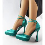 Gemre Green high block heel pumps Dallas | shoptok.hr