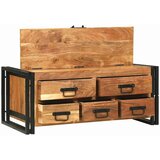  Kava Stol s ladicama Smeđa 90 x 50 x 38 cm Čvrsto drvo akacije | shoptok.hr