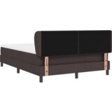 Box Spring Krevet s Madracem Tamno Smeđi 140x200 cm Tkanina | shoptok.hr