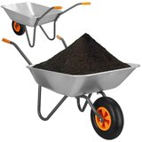 springos 65 L vrtna samokolnica iz pocinkanega jekla., (21630276) | Shoptok.si