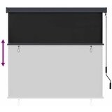 Rolo zavjesa Antracit 180 x 250 cm Tkanina i aluminij | shoptok.hr