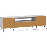  LED TV kabinet Betonska siva Konstruirano drvo | shoptok.hr