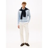Tommy Hilfiger Pulover 'Essential' mornarska / svetlo modra / rdeča / bela | Shoptok.si
