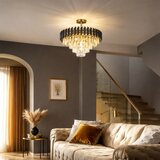  Brilagi - Prislonjen stropni luster ECLIPSE 7xE14/10W/230V prečnik 48 cm crna/zlatna | Eponuda.com