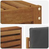  Set vanjskih sofa 6 kom. Prirodna i antracit Poliester 251 x 132,5 x 73 cm | Shoptok.si