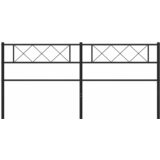  Metalno zamjensko uzglavlje crno 180 cm | shoptok.hr
