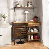 SoBuy omara za shranjevanje v rjavi barvi v industrijskem slogu, (20815027) | Shoptok.si
