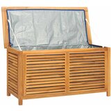  Vrtna kutija za pohranu s vrećom 114x50x58 cm masivna tikovina | Eponuda.ba