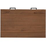  Stol s ladicama Prirodna Čvrsto teak drvo 80 x 50 x 75 cm | shoptok.hr