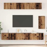 vidaXL Set TV komoda s policom Zidne s pohranom s vratima 6 pcs Staro drvo Standardne Srednja | shoptok.hr