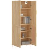  Visoka komoda hrasta sonome 69,5x34x180cm od konstruiranog drva | shoptok.hr