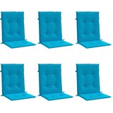 Jastuci za vrtne stolice 6 kom plavi 100 x 50 x 3 cm od tkanine | Eponuda.ba