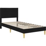  Okvir za krevet s uzglavljem Crna 100 x 200 cm tkanina - Crna 100 x 200 cm | shoptok.hr