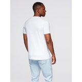 Ombre Men's REGULAR cut printed knit shirt - white | Shoptok.si