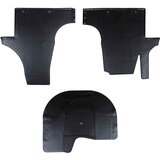  Auto tepih 3 pcs Crna prikladno za VW T5 2010-2015 Guma | shoptok.hr
