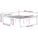  Za starije osobe 160 x 200 cm od masivne borovine | shoptok.hr