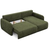 Makamii Zelena sklopiva/s prostorom za odlaganje kutna garnitura od šenila (s desnim kutom/s ležaljkom) Lilo – | shoptok.hr