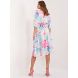 RUE PARIS Dress-WN-SK-704-1.10X-light blue | Shoptok.si