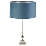 Searchlight EU81214TE - Stona lampa WHITBY 1xE27/10W/230V plava/hrom | Eponuda.com