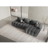 Cosmopolitan Design Siva raztegljiva/s prostorom za shranjevanje kotna sedežna garnitura (desni kot/z ležalnikom) Linz – | Shoptok.si