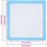  Netkano blago za pasjo trening blazino 50 pcs 60 x 60 cm, (5000240586) | Shoptok.si