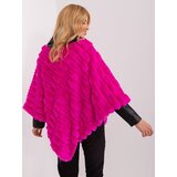 Wool Fashion Italia Poncho-AT-PN-2347.16-fuchsia | Shoptok.si
